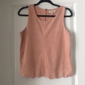 {monteau} suede pink top